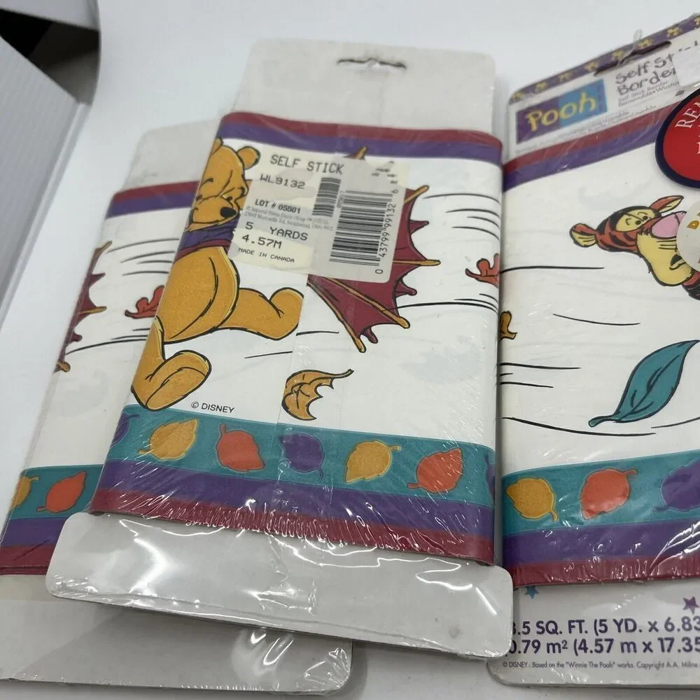 9 Rolls Sunworthy Wallpaper Border Disney Tigger Pooh Self Stick 45 Yds Total